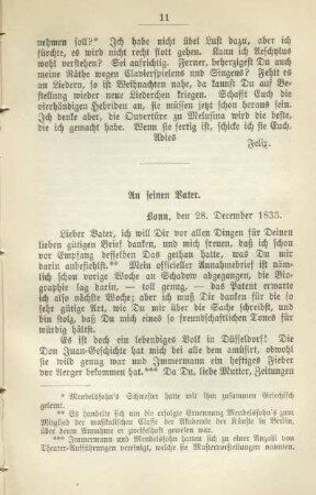 An seinen Vater. Bonn, den 28. December 1833