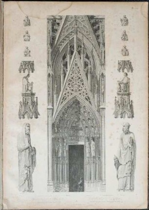 Dom-Kirche zu Köln. Die südliche Thüre der Hauptseite.
