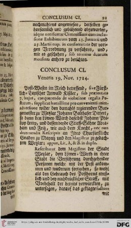 [Abschnitt 2 (Conclusum CI – Conclusum CC)]
