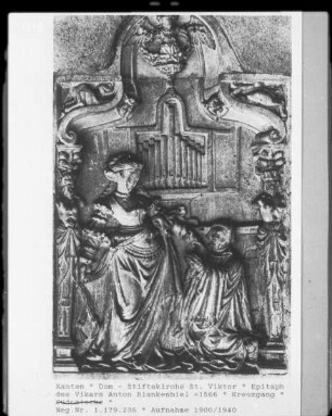 Epitaph des Vikars Anton Blankenbiel, gestorben 1566