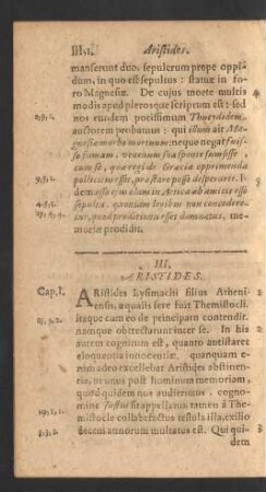 III. Aristides.