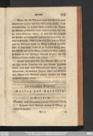 Zwanzigstes Kapitel. Gurken und Kürbisse.