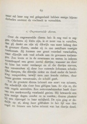 c. Ongewervelde dieren