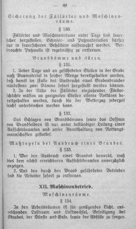 XII. Maschinenbetrieb.