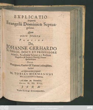 Explicatio elenktikē Evangelii Dominicae Septuagesimae