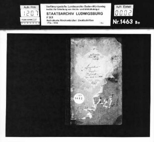 Eheregister vom 11.1.1808 - 19.10.1840 betr. Stödtlen und Wört