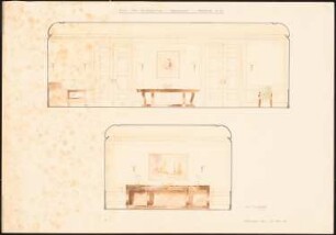 Haus Darré, Berlin-Dahlem Umbau: Wandansichten Speisesaal 1:20
