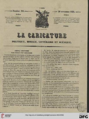 Numéro 211 (20 Novembre 1834)
