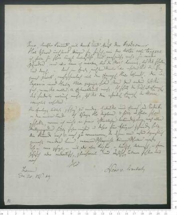 Brief von Christian Gottfried Daniel Nees von Esenbeck an Adelbert von Chamisso
