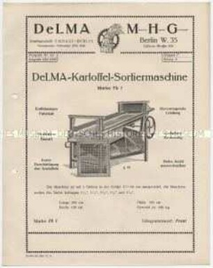 DeLMA-Kartoffelsortiermaschine