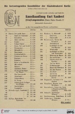 [Preisliste]