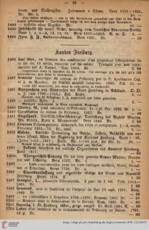 Kanton Freiburg (Nr. 1485 - 1506)