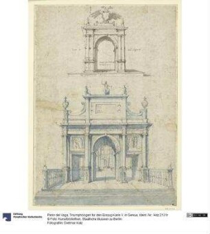 Triumphbögen für den Einzug Karls V. in Genua