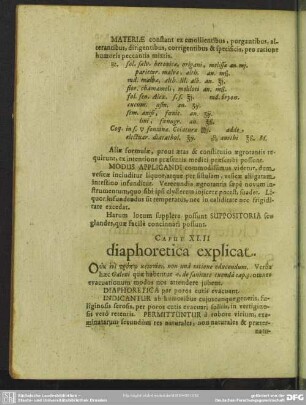 Caput XLII. diaphoretica explicat