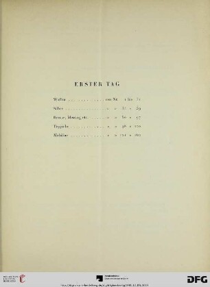 Erster Tag (Nr. 1-162)