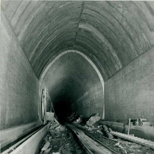 Gleisbergtunnel Heidenau-Altenberg, Deutschland, 1936