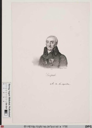 Bildnis Bernard-Germain-Étienne de La Ville-sur-Illon Lacépède, 1808 comte de