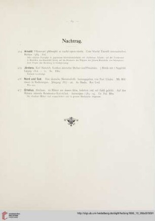 Nachtrag (Nr. 414 - 417)