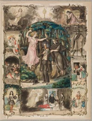 [Bildnis Ludwig van Beethoven : Denkblatt zum Beethovenfest zu Bonn 1845]