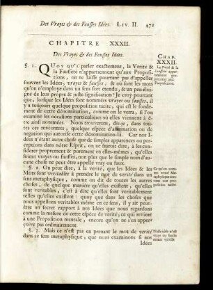 Chapitre XXXII. Des Vrayes & des Fausses Idées