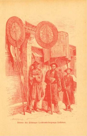 Diener des Pekinger Leichenbesorgungs-Institut