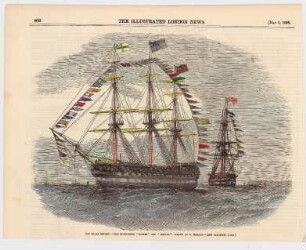 The naval review: The Pivot-Ships "Rodney" and "London", drawn by E. Weedon