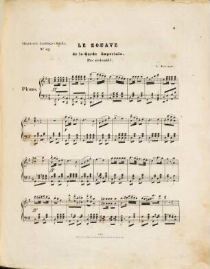 Le zouave de la garde imperiale : pas redoublé