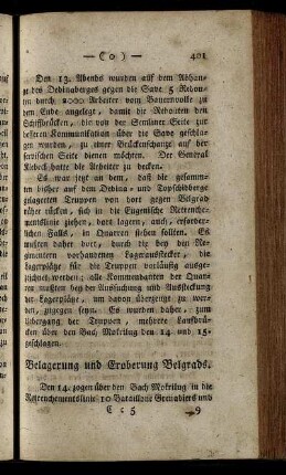 Belagerung und Eroberung Belgrads.