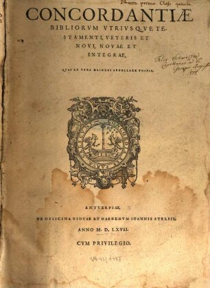 Concordantiae Bibliorum utriusque Testamenti