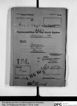 Schadenfeuer im Kreise Prenzlau