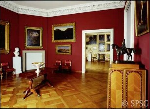 Berlin, Schloss Charlottenburg, Adjudantenzimmer (Rotes Zimmer), R. 206.