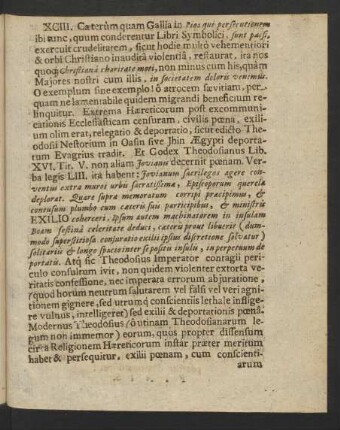 XCIII. [Ende von: Dissertatio Posterior.]