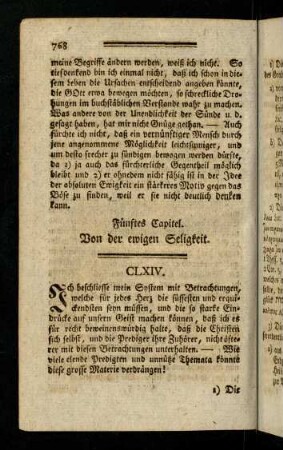 768-778, Fuenftes Capitel (CLXIV - CLXVI)