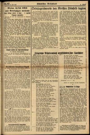 Zweite Ausgabe vom Mittwoch, den 31. Juli 1940.