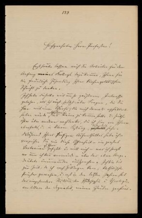 Brief von Anton Marty an Paul de Lagarde, Czernowitz, 13.11.1875