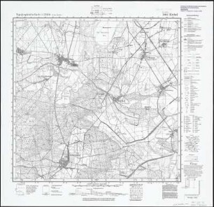 Meßtischblatt 3962 : Kiebel, 1936 : Kiebel. - Aufn. 1891, bericht. 1933, letzte Nachtr. 1935/36. - 1:25000. - [Berlin]: Reichsamt für Landesaufnahme, 1936. - 1 Kt.