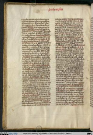 Postillae super Epistolas Pauli, Actus Apostolorum, Epistolas canonicas, Apocalypsim - UER MS 37