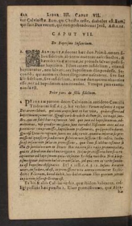 Caput VII. De Baptismo Infantium.