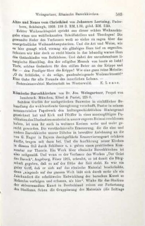 583-584 [Rezension] Lortzing, Johannes, Altes und Neues vom Christkind