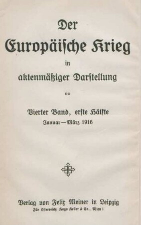 Bd. 4. Hälfte 1: Januar - März 1916