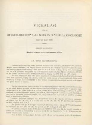 Eerste hoofdstuk. Mededeelingen van algemeenen aard