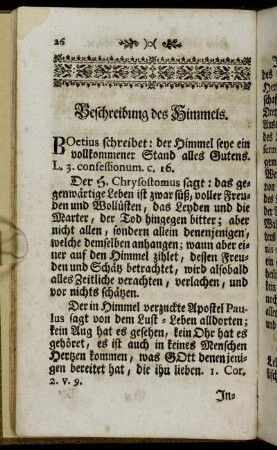 Beschreibung des Himmels