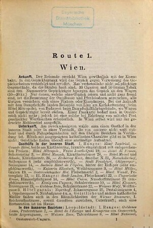 Oesterreich-Ungarn mit den anstossenden Gebieten von Italien, Bayern und den unteren Donauländern : ein Führer für Reisende