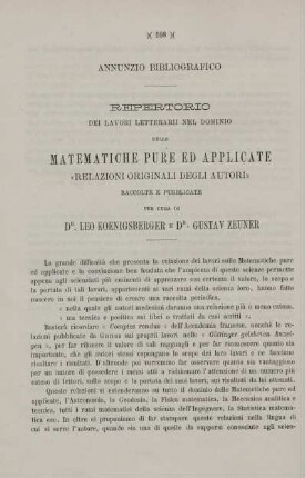 Annunzio Bibliografico.