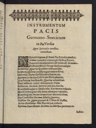 Instrumentum Pacis Germano-Suecicum