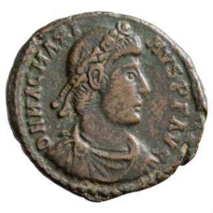 Münze, Aes 2, 25. August 383 - 28. August 388 n. Chr.