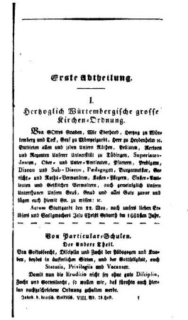 Herzoglich Würtembergische grosse Kirchen-Ordnung