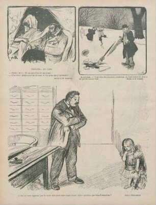 Fidélité… en cage; Lagourde. – Vous êtes ben honnête, monsieur, je vous remercie, j’en ai un qu’est encore bon!; – On ne vous apprend pas la tenue des livres dans votre école! Alors qu’est-ce que vous foutez donc?