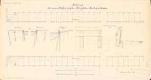 Bauhof Bredow, Stettin: Bohlwerk des neuen Hafens: Schnitte, Details 1:200, 1:100, 1:20