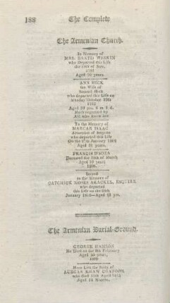 The Armenian Burial-Ground